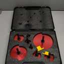 Double-Blade PVC Pipe Reamer Kit (1/2" to 4") 8PCS into Standard 1/2" Drills - Fits Sch.40 CPVC ABS Hub
