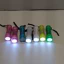 KunHe 7 Pack Glow in Dark Flashlights Mini 9-LED Flashlight for Kids Party Bulk Flashlights with Batteries for Class Teaching，Camping,Wedding, one flashlight needs battery changing