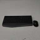 Wireless Keyboard and Mouse Combo - Full-Sized Ergonomic Keyboard with Wrist Rest, Phone Holder, Sleep Mode, Silent 2.4GHz Cordless Keyboard Mouse Combo for Computer, Laptop, PC, Mac, Windows -Trueque (1 PACK, Black)