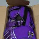 Escape Proof Dog Harness for Large Medium Sized Dogs Six Point Adjustable, Service Dog Vest Harness and Leash Set, No Pull Dogs Harnesses with Handle, XL Dog Harnesses for Walking(Purple, XL)