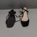 Allegra K Women's Lace Up Strappy Block High Heel Sandals (9)
