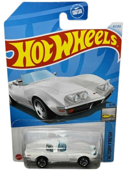 2023 HOT WHEELS HW GREEN SPEED FIAT 500e, Hot Wheels 2024 Mainline EL SEGUNDO COUPE 51/250, Hot Wheels ['72 Chevy Stingray Convertible] "White" 2024, Pack of 3