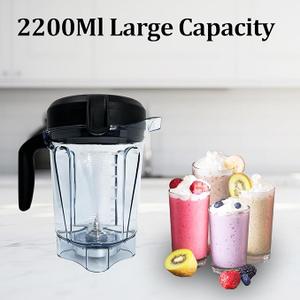 For Vitamix Blender Pitcher 64oz Low-Profile, Replacement Pitcher for Vitamix 750 5300 5200 5000 7500 6300 Vm0102 Vm0103 Vm0197 E310 G/Classic C/Explorian/Commercial series etc