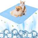 PatiencET Dog Cooling Mat, 22'' x 28'' Upgrade Pet Cool Mat for Dogs Cats, Summer Ice Silk Dog Cooling pad & Washable Pee Pad for Indoor or Outdoor - Bottom Waterproof and Anti Slip
