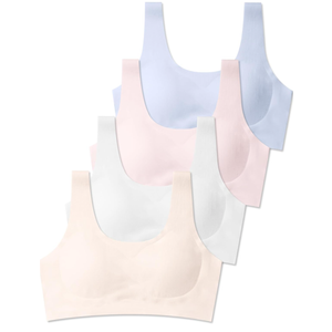 SALIA GIRL Training Bras for Girls 10-16 Sports Seamless Bra with Removable Padding Bras, M