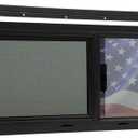 33"x10" RV Van Bunk Window - Driver Side, DOT Certified, Half-Slider Privacy Glass, Anodized Aluminum Frame, UV Protection, Easy Clamp-in Installation (Fits 33" W x 10" H Cut-Out)