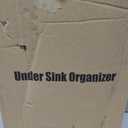 Kitstorack Under Sink Organizer, 2 Tier Under the Sink Storage, Slide out Pull out Cabinet Organizer Shelf, Metal Sliding Drawer for Kitchen Bathroom Pantry Closet Organization Rack, Black, 2 Pack