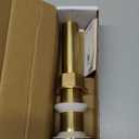 KAIYING Pop Up Drain, Bathroom Sink Drain Stopper, Vessel Sink Drain Assembly with Detachable Basket Stopper, Anti-Explosion and Anti-Clogging Drain Strainer (NO Overflow, Brushed Champagne Gold)