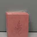 ZQZYMXQ A5 Lined Notebook Journal for Women Men, 200 Pages, Leaf Leather Hardcover Notebooks for Work Note Taking (Pink), Set of 3