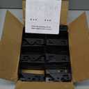 24 Pcs 2x4 Joist Hanger, Black Powder-Coated for Rafter Hurricane Ties Joist Hangers, Tie Brackets for Floor Deck and Ceiling Trusses