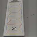 MEEDEN Empty Watercolor Tin Palette: Travel Water Color Paint Palette with 24 Half Pans - Portable Enamel Watercolour Box with Mixing Tray lid Black