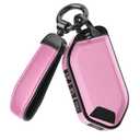 for Kia Key Fob Cover Accessories- Matte TPU Key Fob Cover with Leather Keychain for Telluride，Carnival,K5 gt line，K5，Forte，K4，Sorento，Sportage and More.