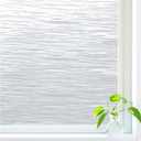 DOWELL Window Privacy Film, Frosted Glass Privacy Window Film, Static Cling Vinyl Clings, UV Blocking Heat Control Glass Covering, Removable Decorative Door Sticker for Home Office, 17.5" x 78.7"