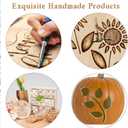 Wood Burning Kit, WoodBurning Tool Adjustable Temperature 200~450 Pyrography Kit for Adults Beginners (Bue)