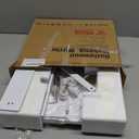 FENCHILIN Vanity Mirror with Lights 11.8" x 9.8",Lighted Makeup Mirror and Hollywood Mirror with Smart Touch Control 3 Colors Dimmable LED Light, 360Rotation 10X Magnification(White)