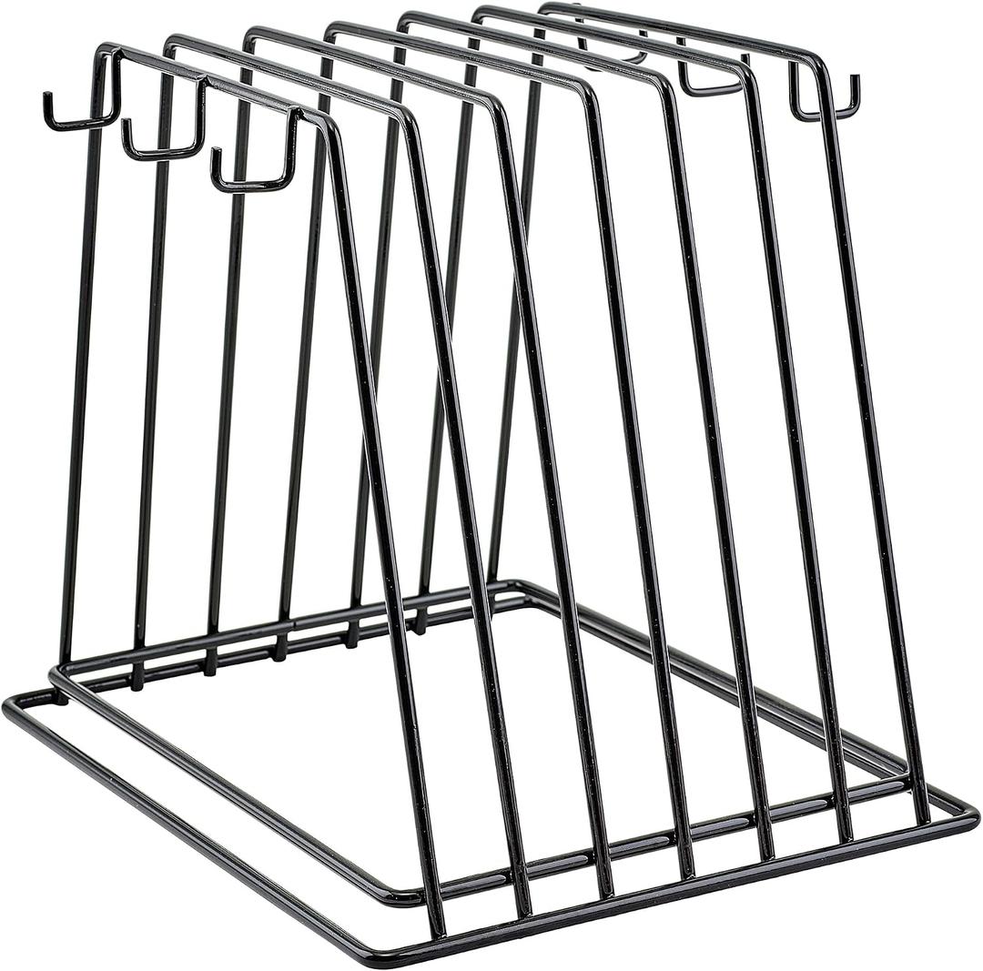 Winco 6-Slot Cutting Board Rack, Vinyl Coated Medium