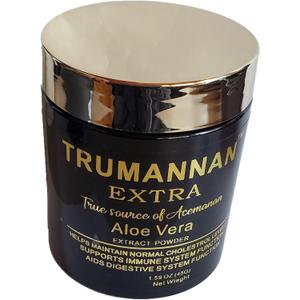 Aloe Vera Extract Powder 40 Percent Acemannan Equal to 250 Capsules Concentrated Non GMO 100 Percent Natural Kosher Vegan
