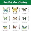 59 Pcs Butterfly Window Decals  Colorful Window Clings to Prevent Bird Strikes, Removable Sliding Glass Door Decals & Peel-and-Stick Window Stickers for Glass Doors, Decorative Cling-On Vinyl