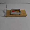 NEX Bamboo Kitchen Cabinet and Counter Shelf Organizer, Stackable & Expandable, Set of 4, White and Natural (11.7''W)