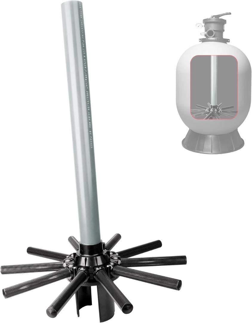 Upgrade SX244DA Lateral Assembly for Hayward s244t Sand Filter Tank, Center Pipe Threaded Lateral Compatible with Hayward S244T, S244TC, S270T, S270T2 Sand Filter Replacement Parts