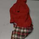 Lanyarco Burgundy Red Dog Dress for Large Dogs Girl, Winter Warm Female Pet Clothes Outfits, Dog Sweater Dress for Dogs Red, X-Large (XL) Size