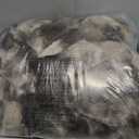 Lotus Karen Faux Fur Throw Blanket Tie-Dye Dark Coffee - Big Bubble Rabbit Fluff Blanket for Couch, Small Fluffy Fuzzy Cozy Blanket,Thick Furry Plush Shaggy Blankets,60x80 Inches