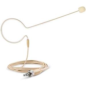 Sujeetec Headset Headworn Microphone - 3.5mm Screw Lock Head Microphone for Sennheiser Wireless System & Bodypack Transmitter – Beige Single Earhook Omnidirectional Headset Head Mic