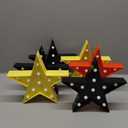 VIHOSE 6 Pcs Marquee Star Lights LED Star Signs Light up Movie Theater Decor Battery Operated Night Light for Gifts Birthday Party Home Movie Decor (Red,Black,Warm)