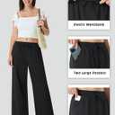 Women's Palazzo Pants for 29"/31" Flowy Travel Wide Leg Yoga Pants 2026 Ladies Casual Summer Loose Beach Lounge