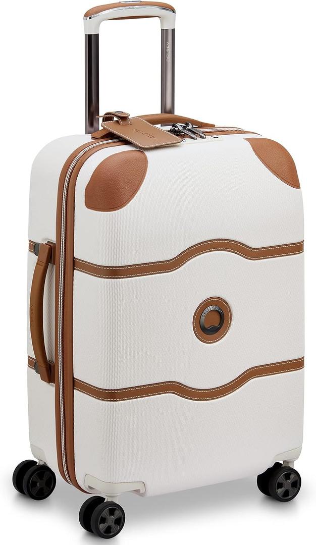 DELSEY PARIS Chatelet Air 2.0, 20 Inch Carry-On Plus Luggage, Angora
Carry On Suitcase, Hardside, Premium Lightweight Polycarbonate, Dual-Density Spinner Wheels, USB Port, TSA Lock