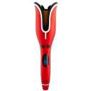 CHI Spin N Curl, Curling Iron For Healthy & Shiny Effortless Curls & Waves, Provides Preset Temperature Settings For Each Hair Texture, Ruby Red (1 Count (Pack of 1))