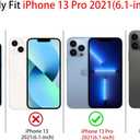 NITITOP Compatible with iPhone 13 Pro Case Cute Clear for Women Girls White Love Heart Pattern Ultra Slim with Bumper Protector Soft TPU Anti-Yellow Protective Cover - White Heart