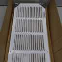 Fits 30x8 Duct Opening | Steel Return Air Grille by Handua | Vent Cover Grill for Sidewall and Ceiling | White | HVAC Cold Air Intake Grille | Outer Dimensions: 31.75"W X 9.75"