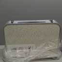 Folding Camp Table Small, 24''L x16''W with Adjustable Height Legs, Indoor Outdoor Lightweight Portable Aluminum Dining Table for Picnic Camping 2-Feet2 Heights 10"/19"