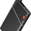 Portable Charger Power Bank, 10000mAh 22.5W PD Super Fast Charging Powerbank with Built-in USB C in&Out Cable, Slim External Phone Battery Pack for iPhone 16/15/14 iPad Samsung S24 Android etc