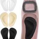 Dr. Foot's Arch Support Shoe Inserts for Flat Feet, Gel Arch Pads for Plantar Fasciitis, Adhesive Insoles for Relieve Pain for Women and Men 3 Colors - 3 Pairs (3 Count (Pack of 1))