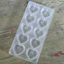 Polycarbonate Chocolate Mold DIY Candy Mould Clear Hard Plastic Bakeware Pastry Tools (19361)