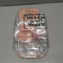 Gueevin 12 Pcs Galentine's Day Gift Bags Pink Plastic Galentines Clear Gift Bags with Handle and Sheer Ribbon 7 x 4 x 8 Inch Reusable Transparent PVC Totes for Her Valentines Birthday Party Supplies