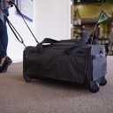 Sherpa on Wheels Indoor Pet Dog Carrier, Black Large for All Breed Sizes