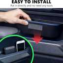 4PCS Door Storage Box Organizer for Ford Bronco 2021 2022 2023 2024 2025 2026, ABS Plastic Handle Pocket with Anti-Slip Mat - Black (Not for Sport/2 Door)