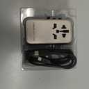 MOMAX Universal Travel Adapter, 170W GaN International Power Adapter, 2 USB-C 2 USB-A, Worldwide Travel Plug Adapter, International Power Adapter for Most Europe, USA, Japan, Australia (Type C/A/G/I)