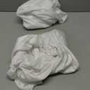 10x10ft Wrinkle Free White Backdrop Curtain for Parties Soft Fabric Drapes Wedding White Curtain Backdrop for Birthday Party Decorations Background for Photography 5x10ft, 2 Panels