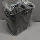 UUJOLY Plastic Small Trash Can Wastebasket, Garbage Container Basket for Bathrooms, Laundry Room, Kitchens, Offices, Kids Rooms, Dorms, 3.5 Gallon, Black