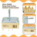 DG44-01006B PER001-12 D Range Dual Surface Element Control Switch Replacement, Compatible with Samsung Stoves and Ovens, Replaces PD00035203, AP6037530, PS11771631, EAP11771631