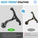 Front Lower Control Arm + Ball Joint for Acura TSX 2009-2014, Honda Accord 2008-2012, Driver & Passenger Side, Suspension Kit K641112 K641113 K500081, 4Pcs