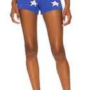 Shorts Women 2025 Trendy Knit Crochet Star Fuzzy Grunge Coquette Boxer Shorts Streetwear Summer Low Rise Pants, XS