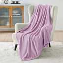 Bedsure GentleSoft Fleece Blanket Twin Size Lilac - 300GSM Lightweight Plush Fuzzy Cozy Soft Warm Blanket for Bed, Sofa, Couch, Travel, Camping, 60x80 inches