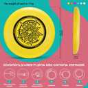 Outdoor Flying Disc 175g,Adult Sport Disc Set for Competitive and Pro Players,Flying Disc Set Includes 1 Glow in The Dark Flying Disc for Beach Pool Game, Camping and Backyard (6 Color Set)