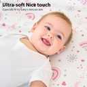 Baby Crib Sheets Girl, 3 Pack Toddler Bed Sheets Fitted for 52x28 Standard Crib and Toddler Mattresses, Super Soft Microfiber Pink Rainbow