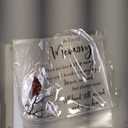 Sympathy Gifts Red Cardinal Memorial Bereavement Gifts Acrylic Heart Condolences Plaque for Loss of Loved One Loss of Mother Father Glass Crystal Table Remembrance(4.7 x 4.7 Inch)